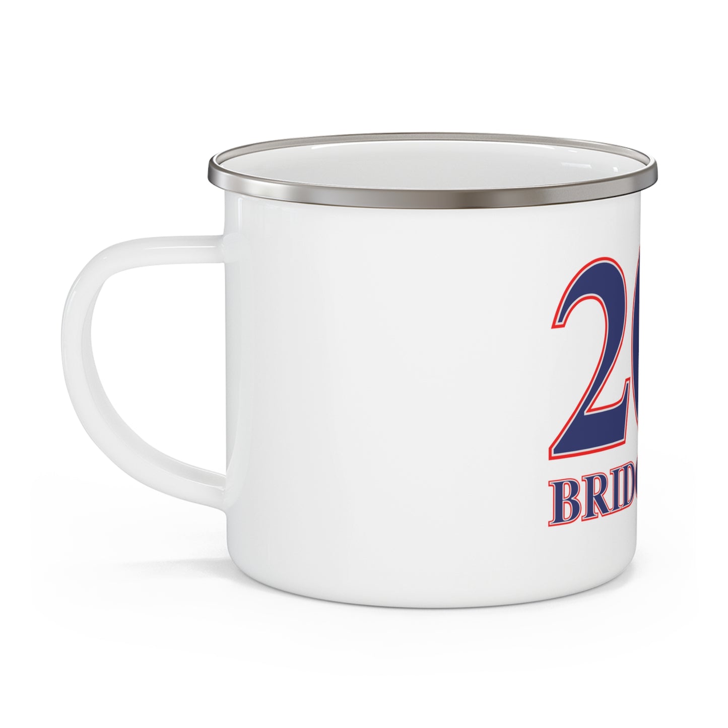 203 Bridgeport Red White & Blue Enamel Camping Mug
