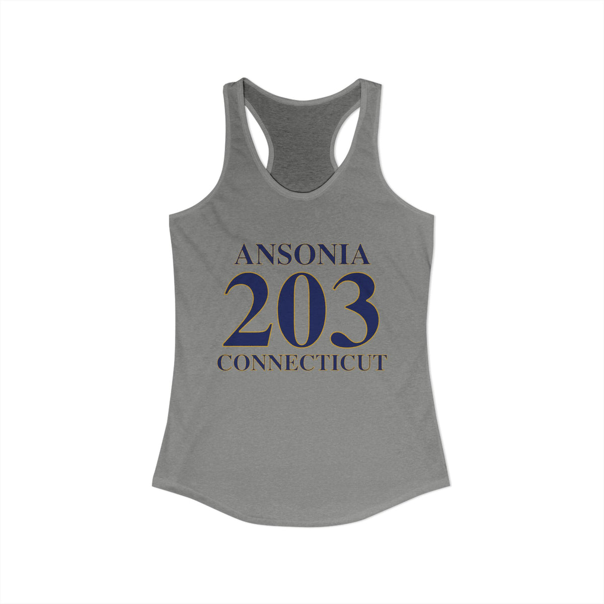 Ansonia 203 Connecticut Women's Ideal Racerback Tank Top