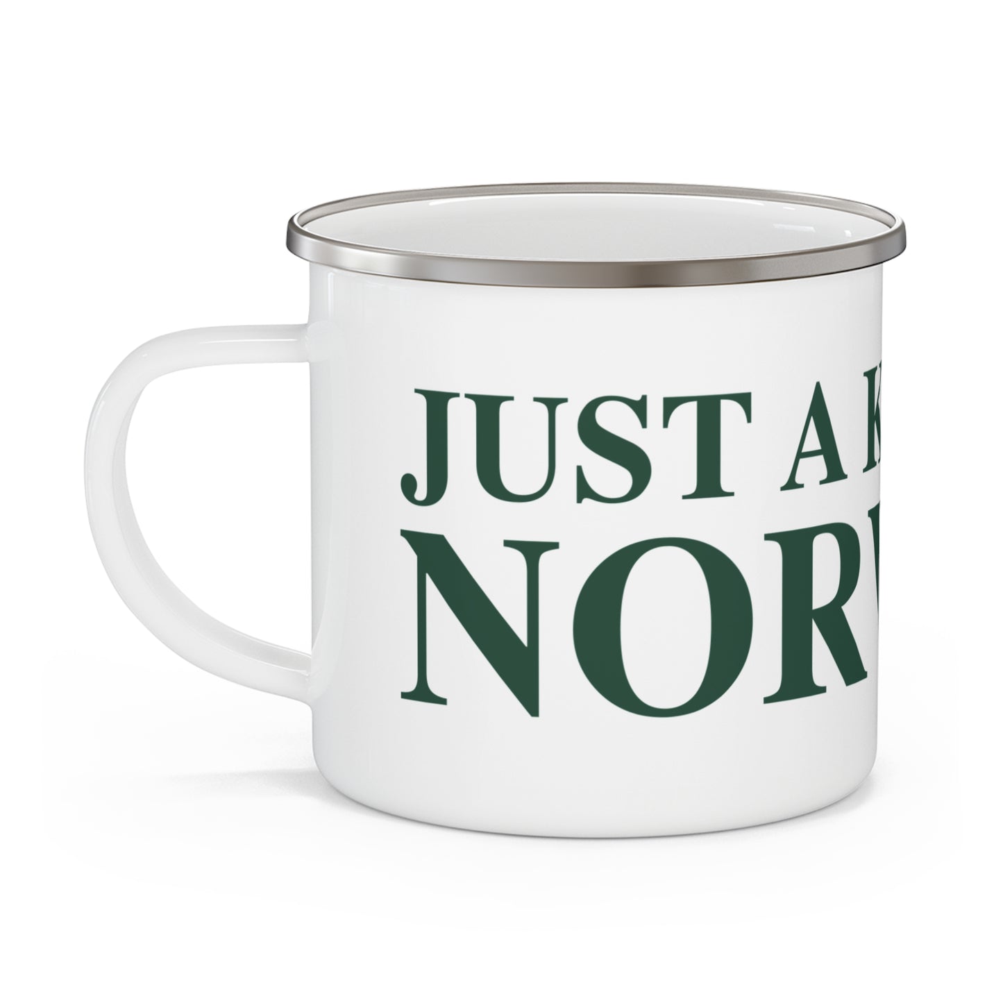Just a kid from Norwalk Enamel Camping Mug