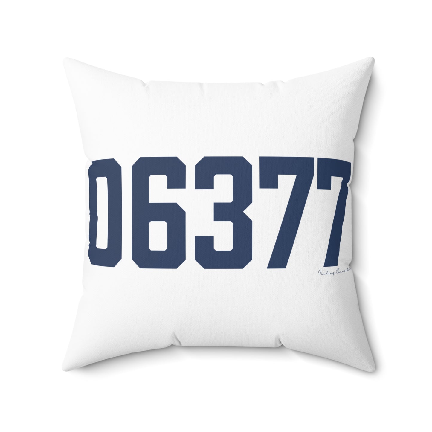 06377 Sterling Connecticut Zip Code Spun Polyester Square Pillow