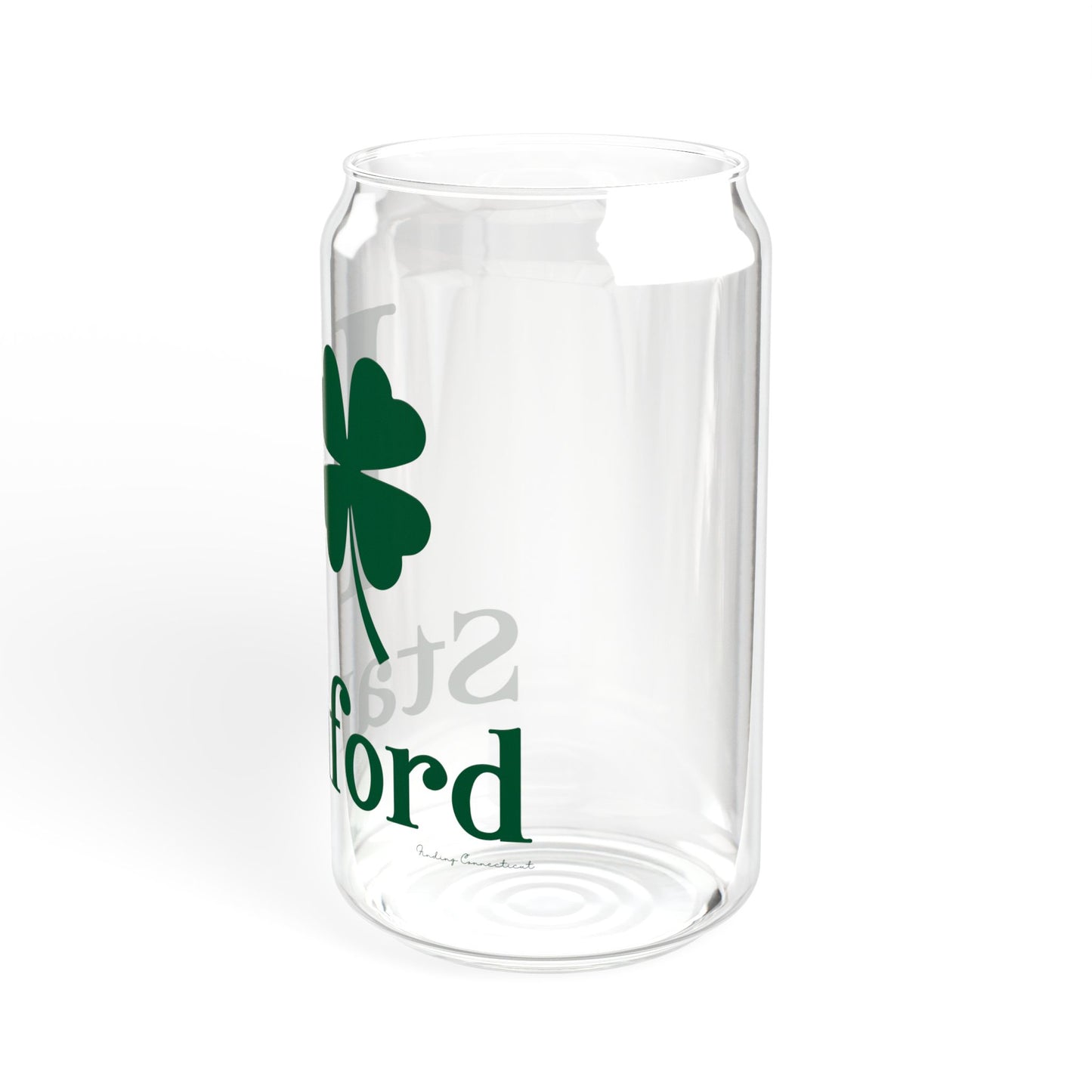 I Clover Stamford Sipper Glass, 16oz