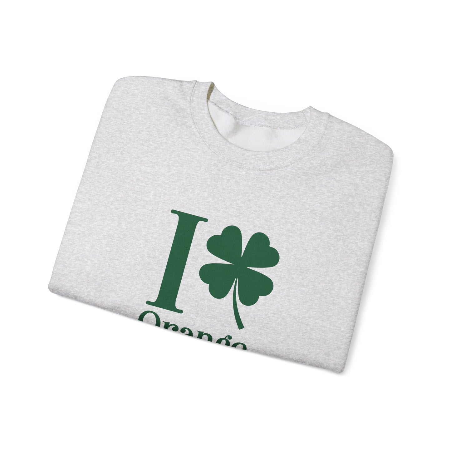 I Clover Orange Unisex Heavy Blend™ Crewneck Sweatshirt