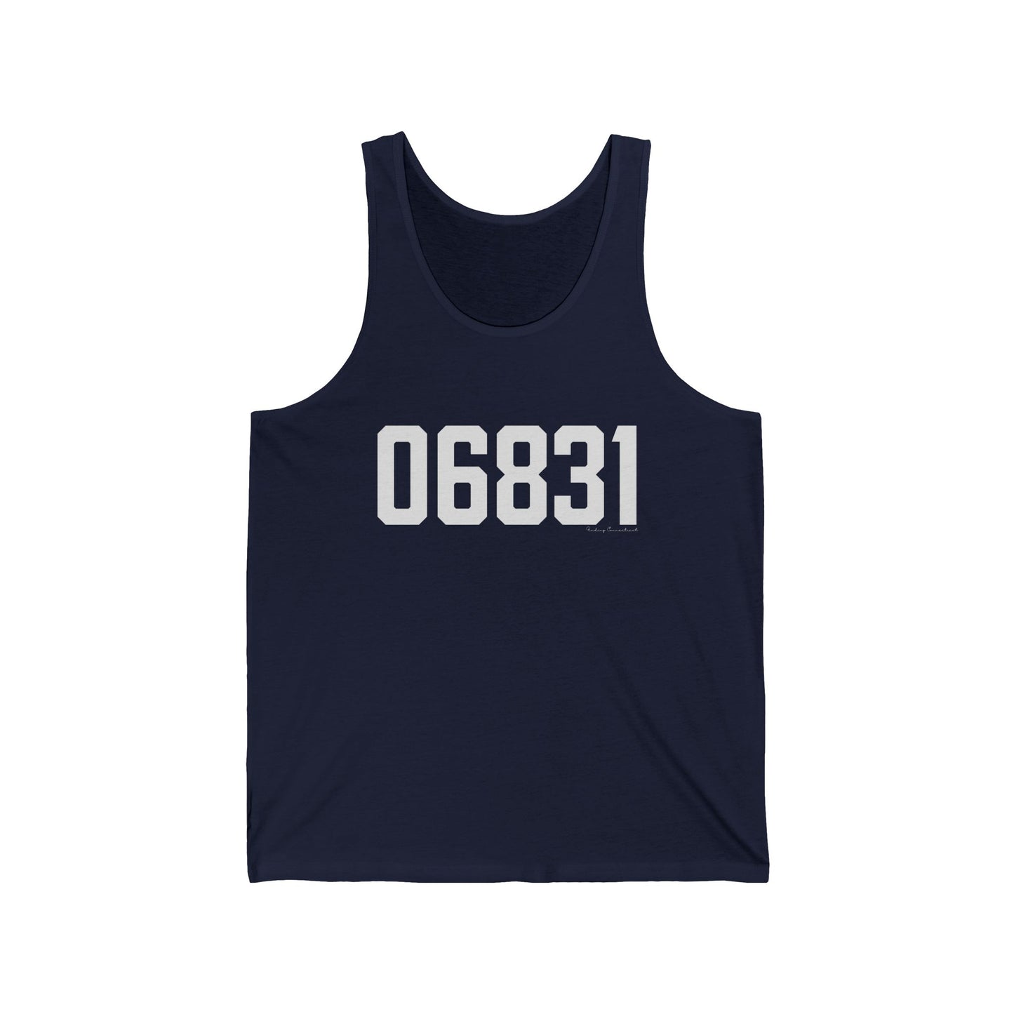 06831 - Greenwich CT Zip Code Unisex Jersey Tank Top