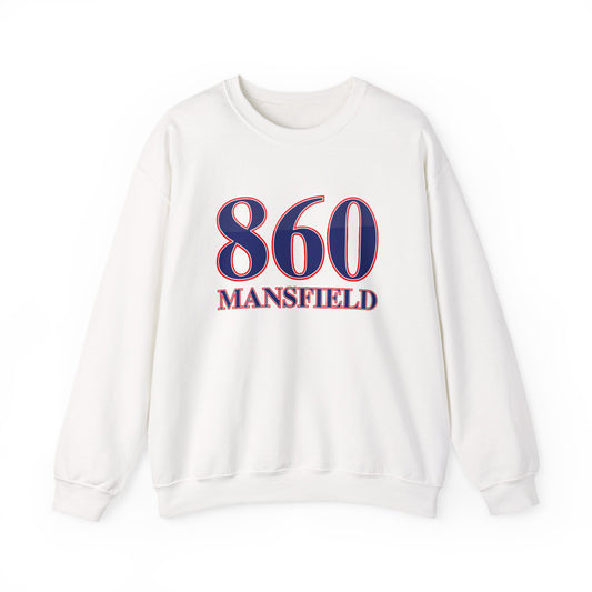 860 Mansfield Red White & Blue Unisex Heavy Blend™ Crewneck Sweatshirt