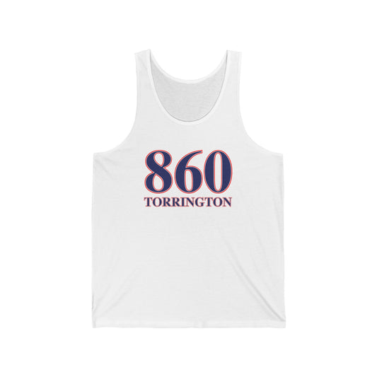 860 Torrington Red White & Blue Unisex Jersey Tank Top