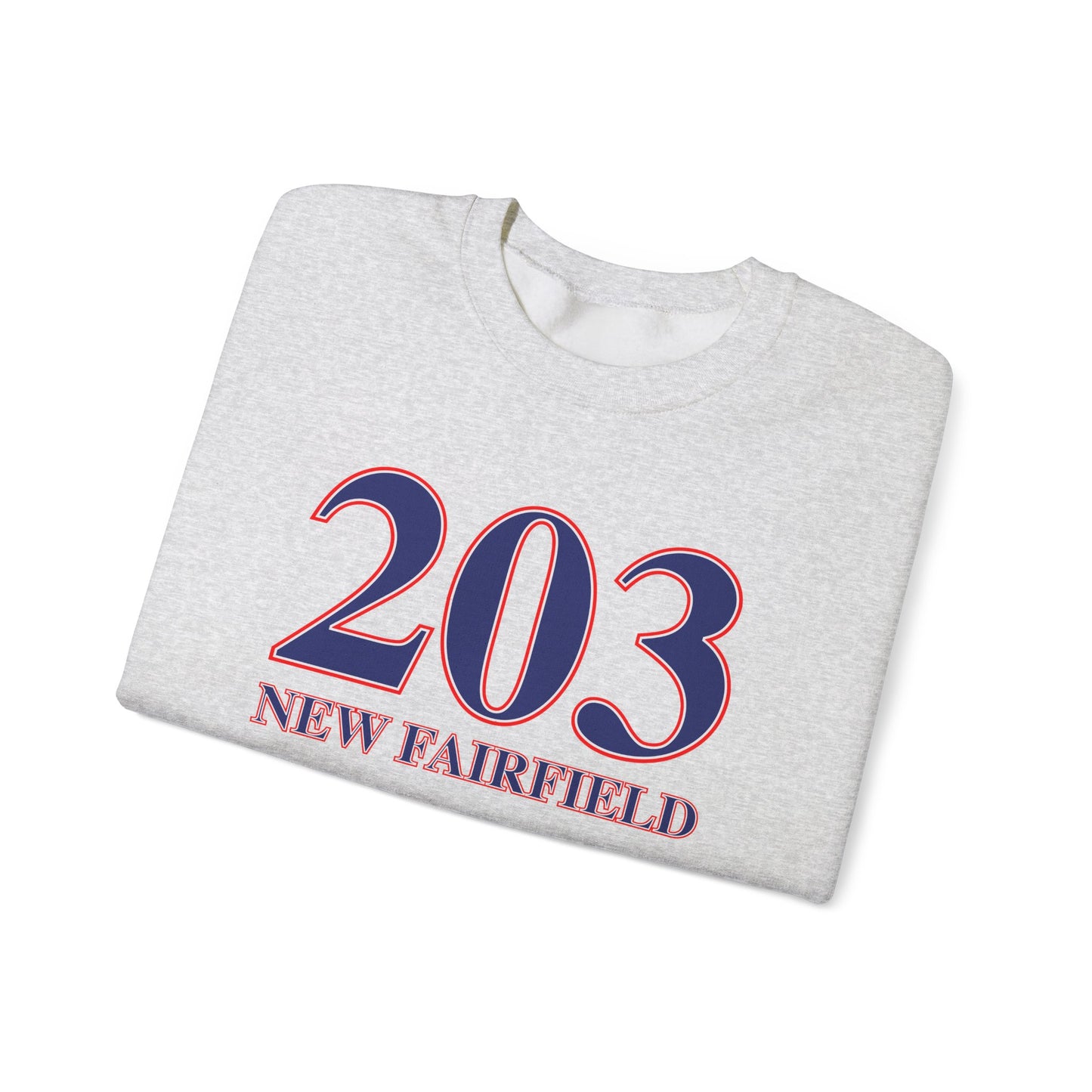 203 New Fairfield Red White & Blue Unisex Heavy Blend™ Crewneck Sweatshirt