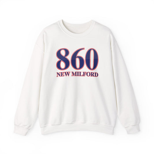 860 New Milford Red White & Blue Unisex Heavy Blend™ Crewneck Sweatshirt