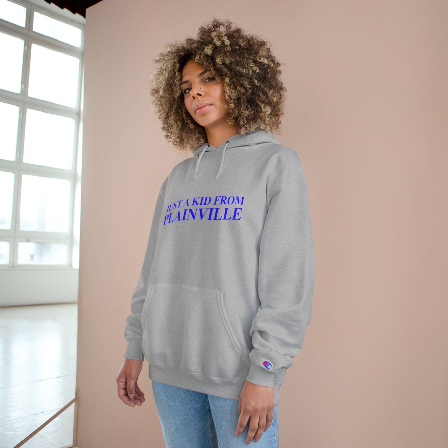 Just a kid from Plainville Champion Hoodie