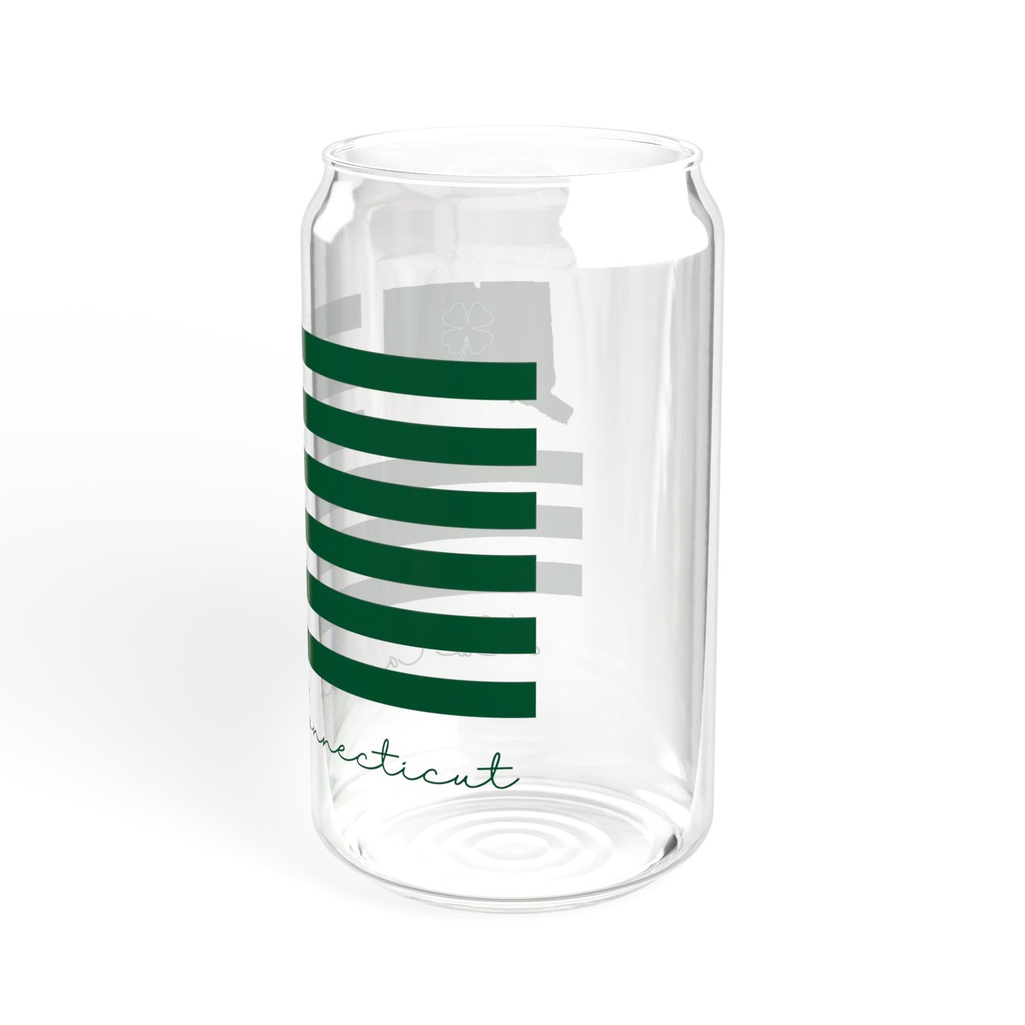New Canaan Connecticut St. Patrick's Day Sipper Glass, 16oz