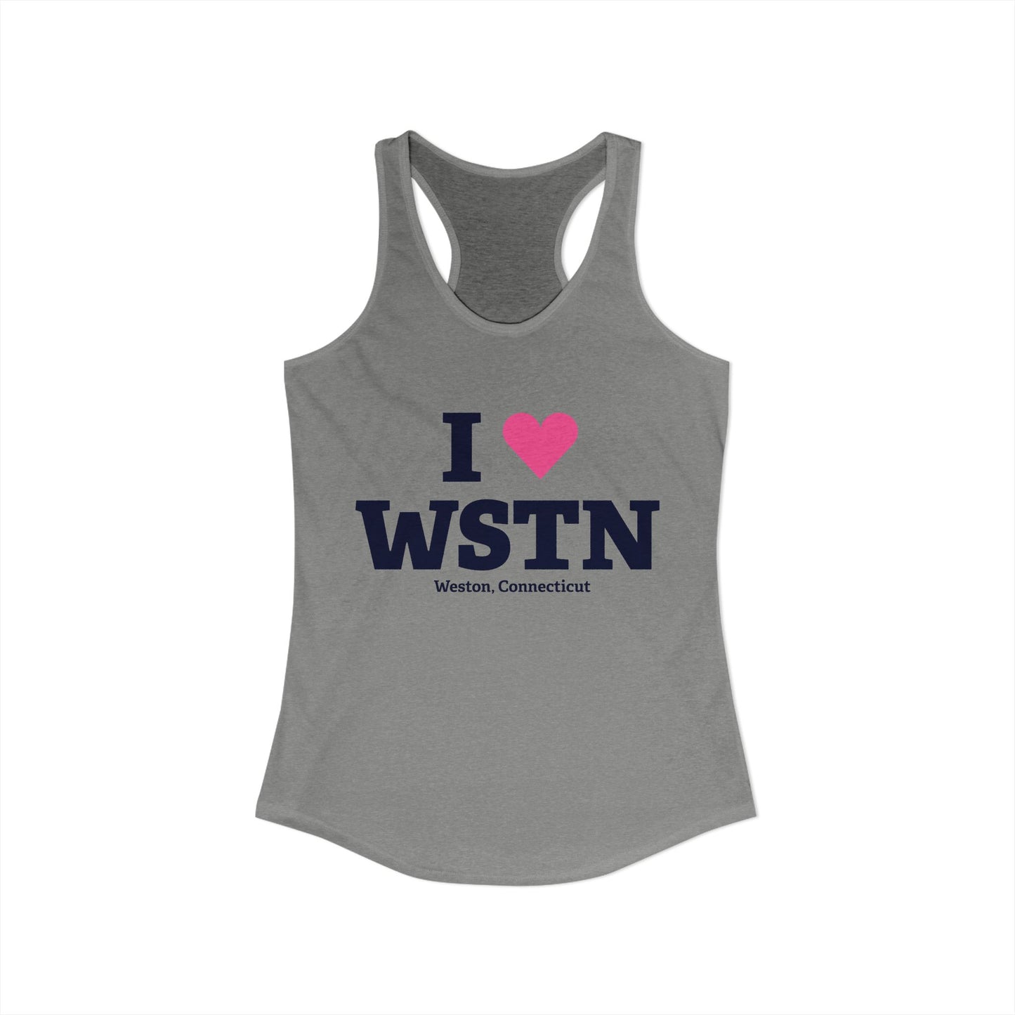 I Heart WSTN Women's Ideal Racerback Tank Top