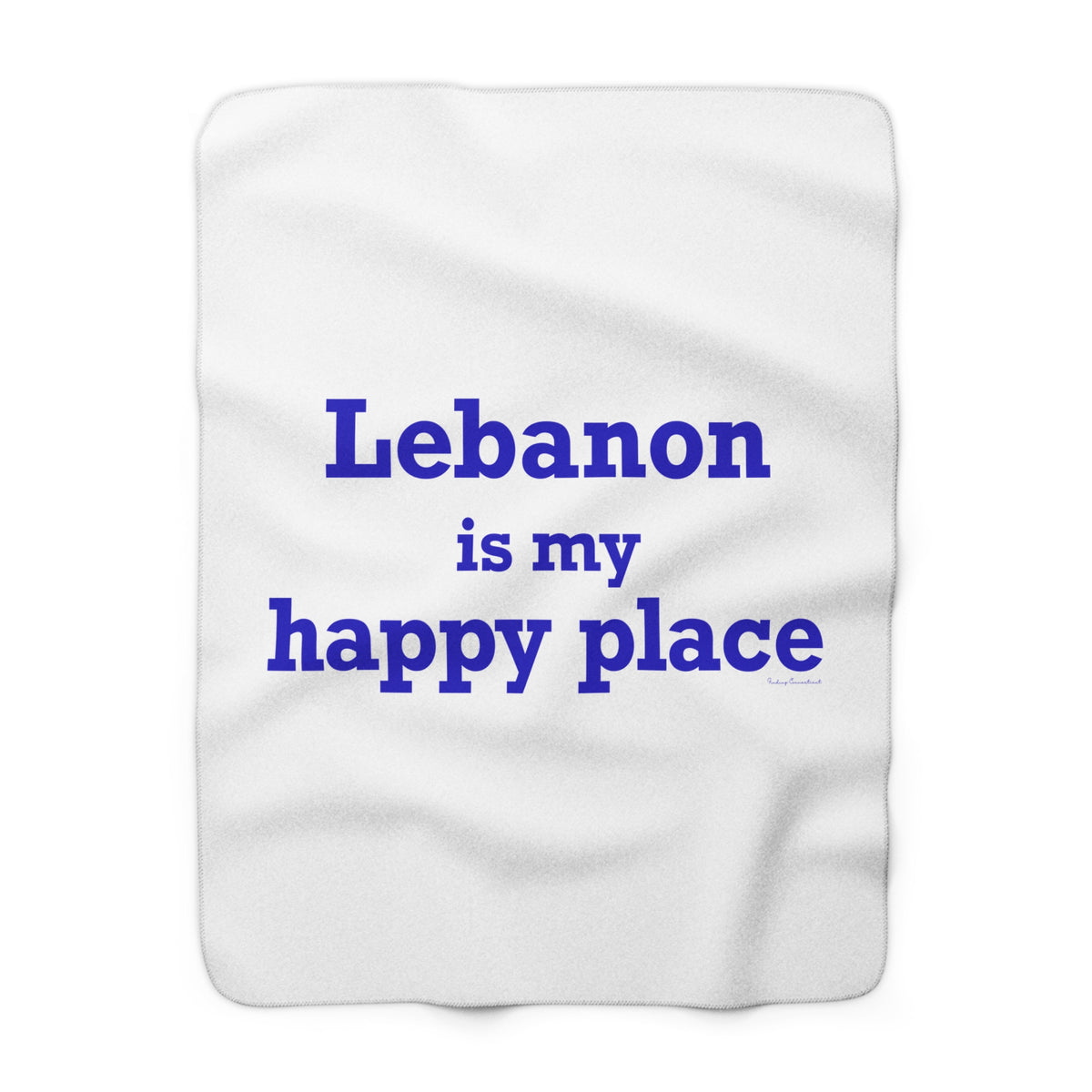 Lebanon is My Happy Place Fleece Blanket