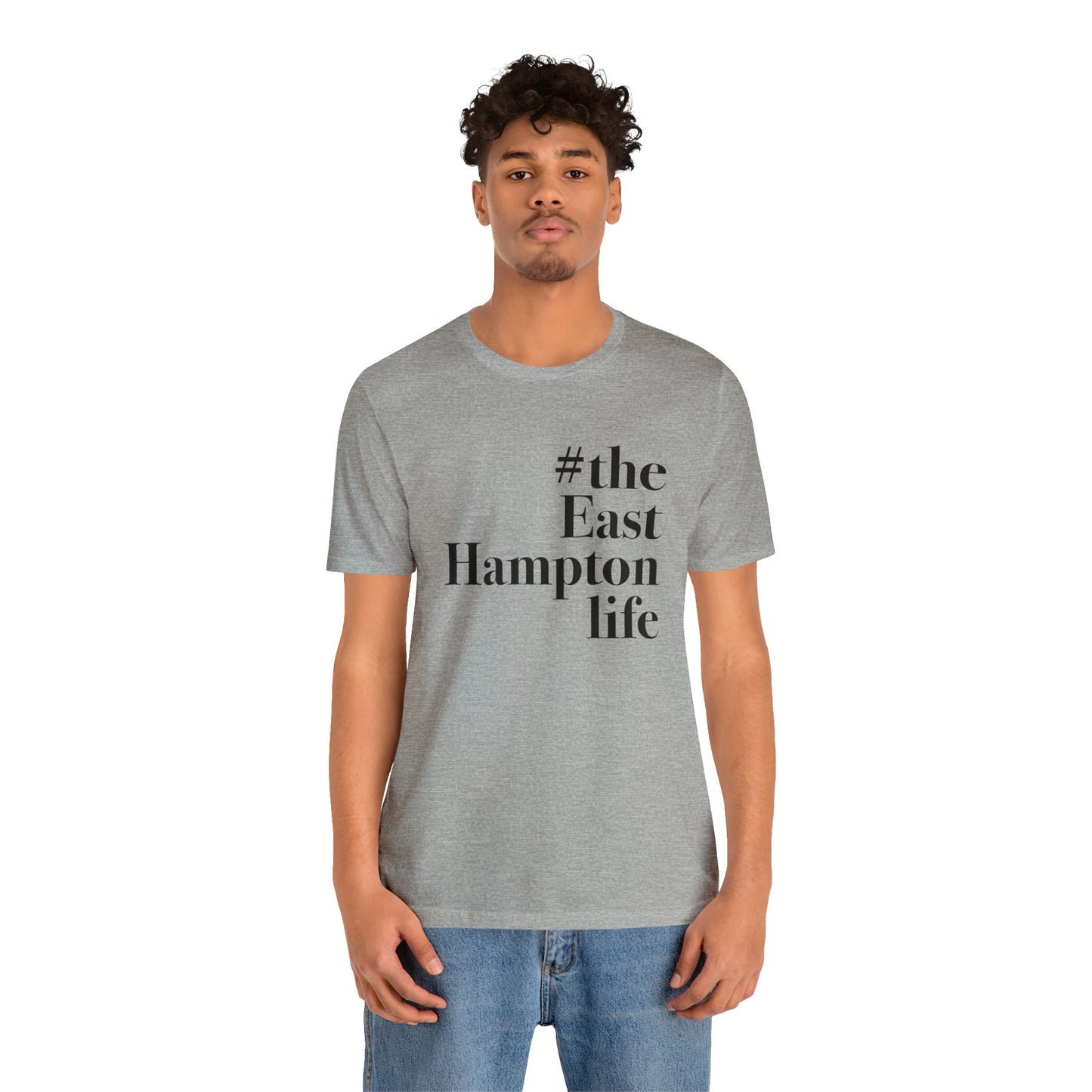 #theeasthamptonlife Unisex Jersey Short Sleeve T-Shirt