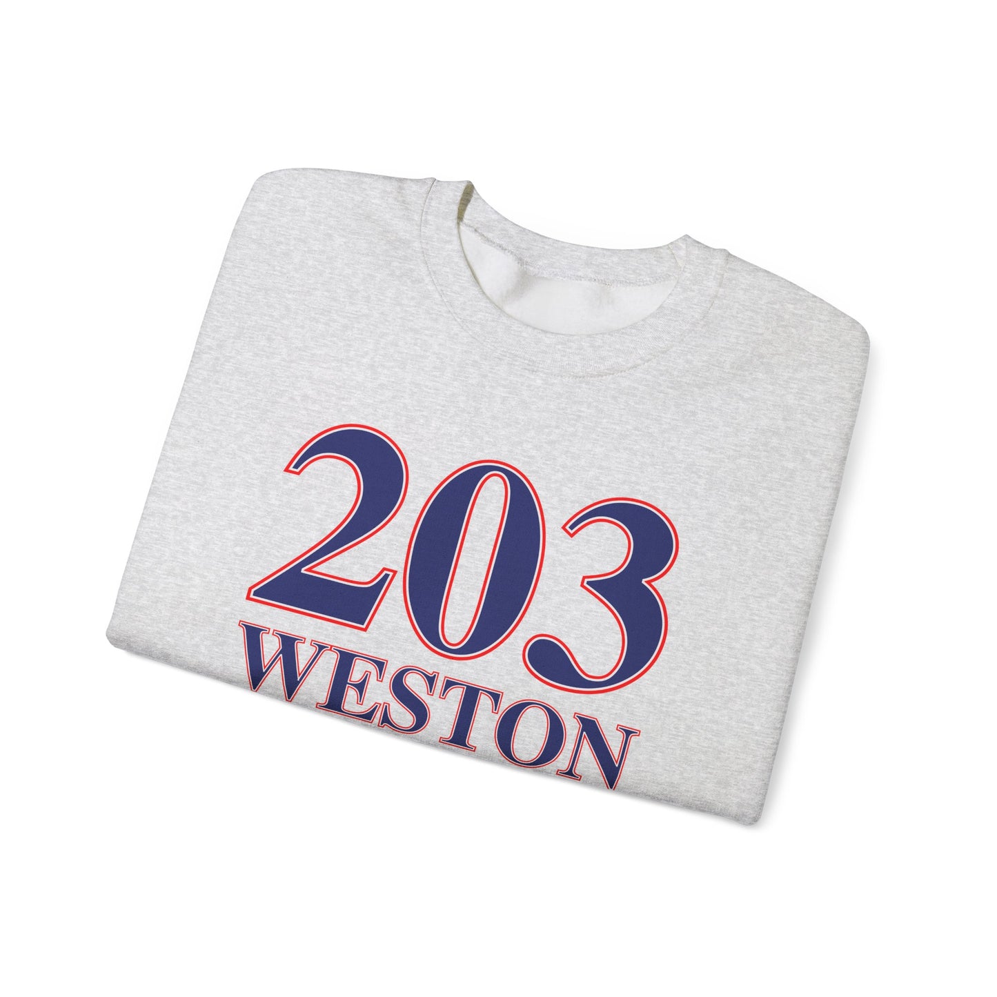 203 Weston Red White & Blue Unisex Heavy Blend™ Crewneck Sweatshirt