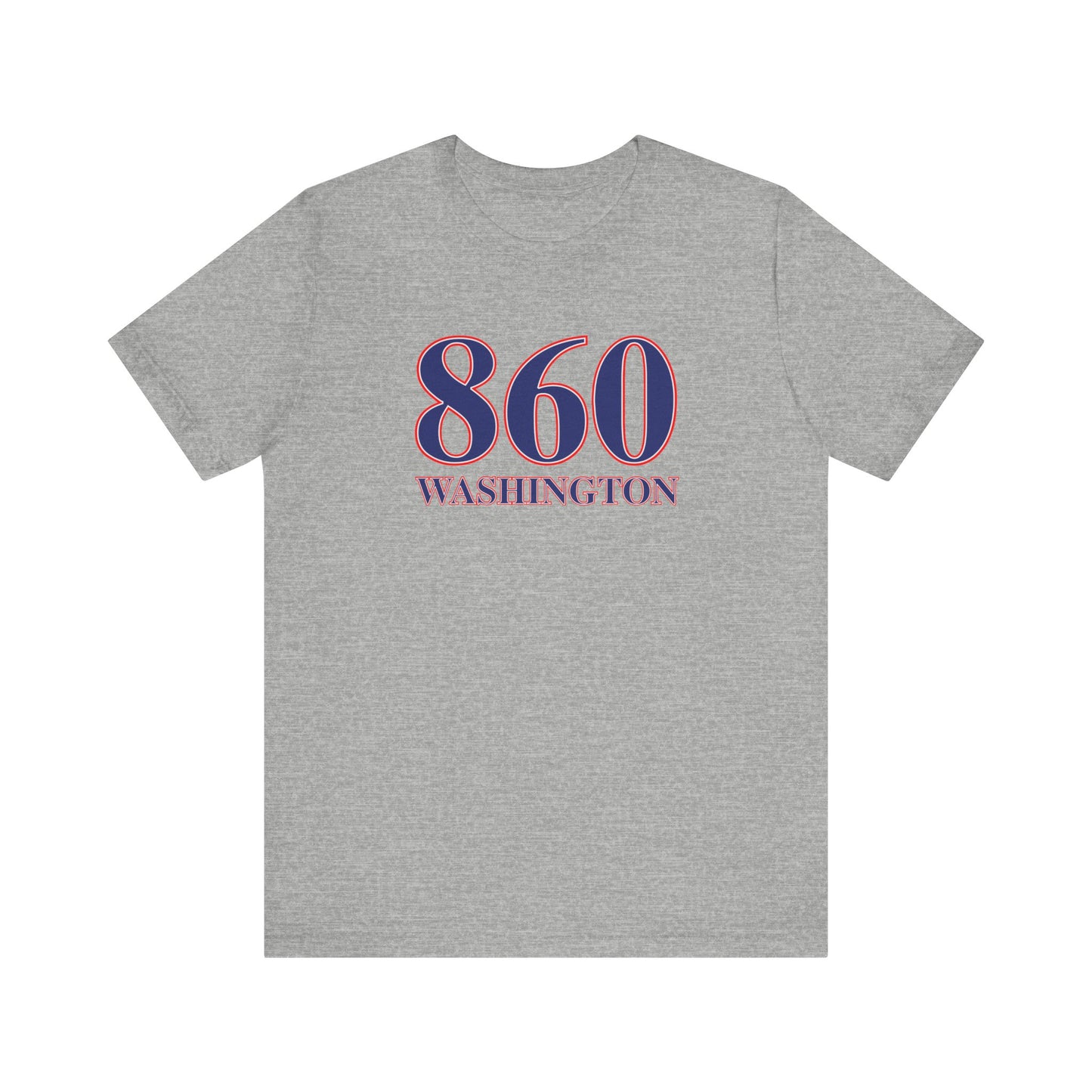 860 Washington Red White & Blue Unisex Jersey Short Sleeve T-Shirt