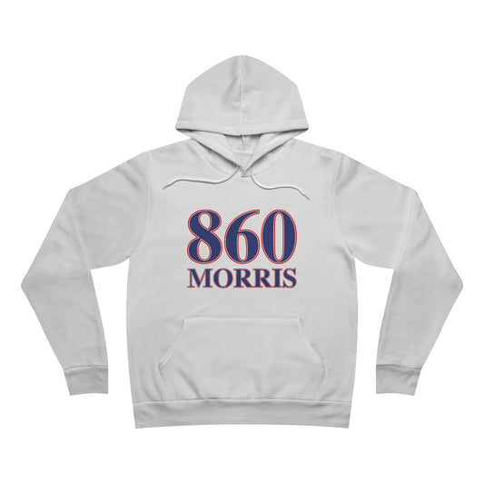 860 Morris Red White & Blue Unisex Sponge Fleece Pullover Hoodie