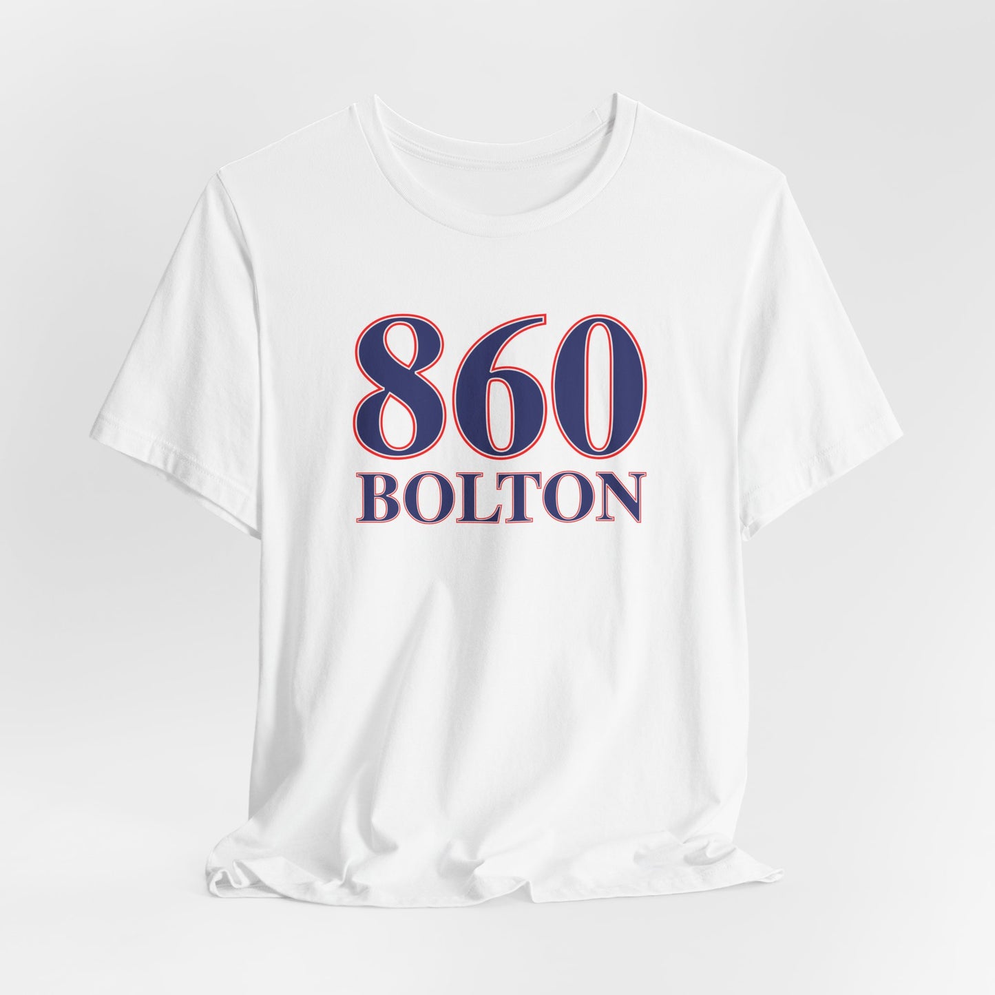 860 Bolton Red White & Blue Unisex Jersey Short Sleeve T-Shirt