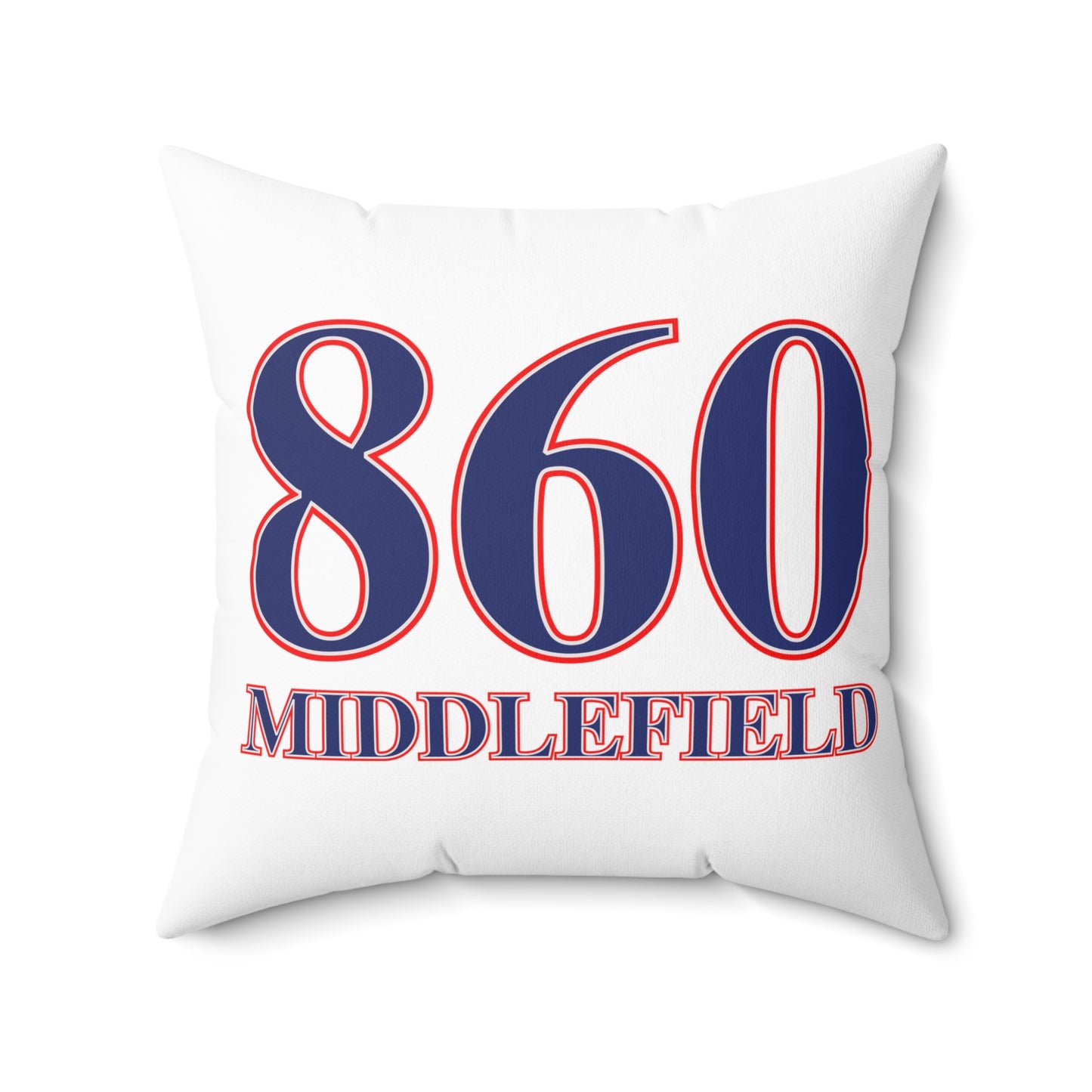 860 Middlefield Red, White & Blue Spun Polyester Square Pillow
