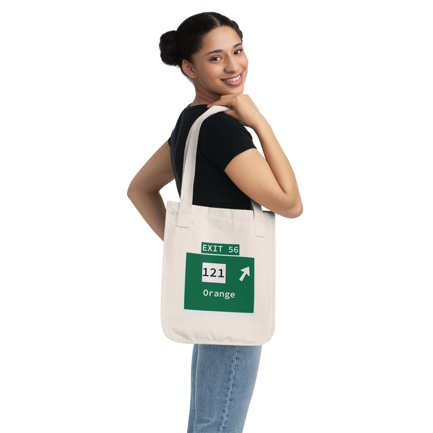Vintage WCP Exit 56 Sign Organic Canvas Tote Bag