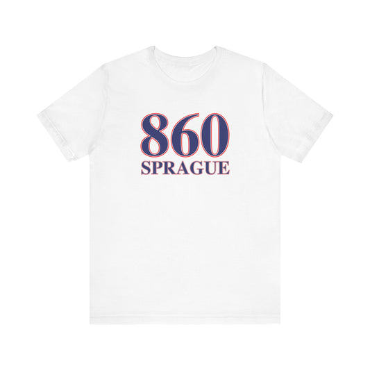 860 Sprague Red White & Blue Unisex Jersey Short Sleeve T-Shirt