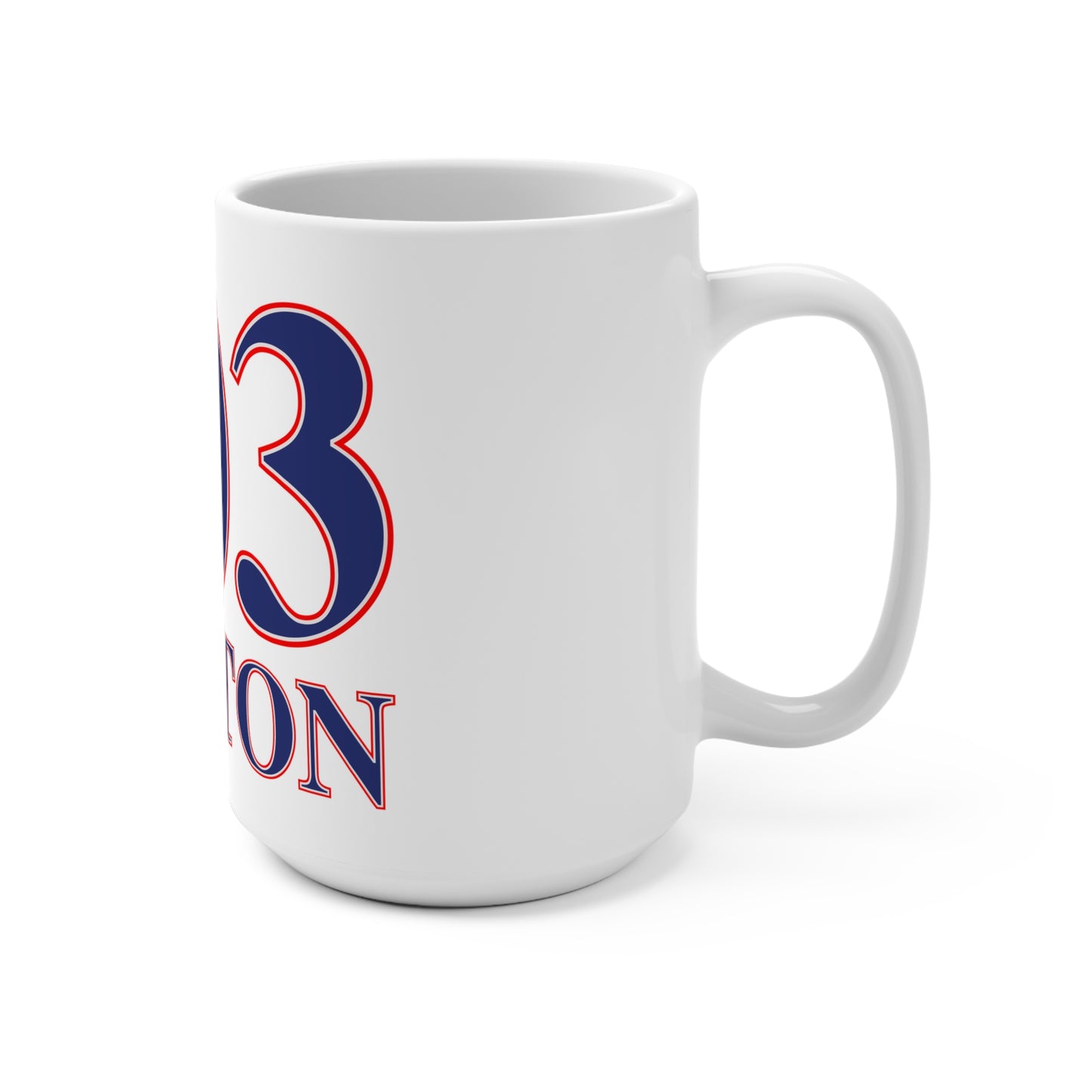 203 Weston Red White & Blue Mug 15oz