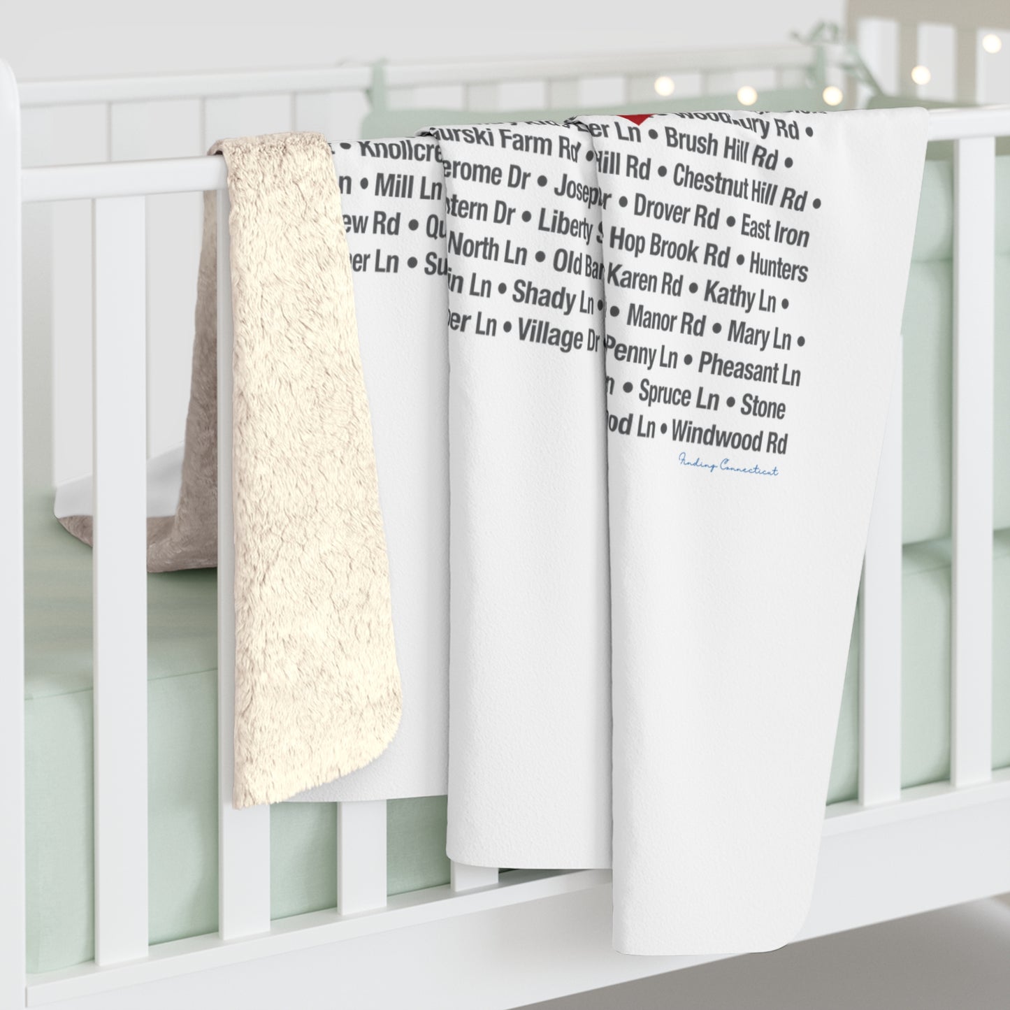 Brookfield Love Sherpa Fleece Blanket
