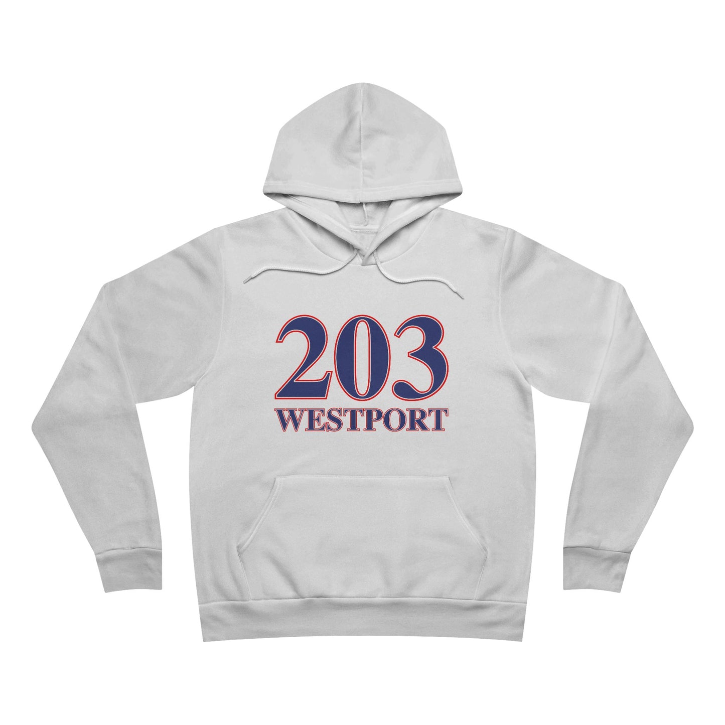 203 Westport Red White & Blue Unisex Sponge Fleece Pullover Hoodie