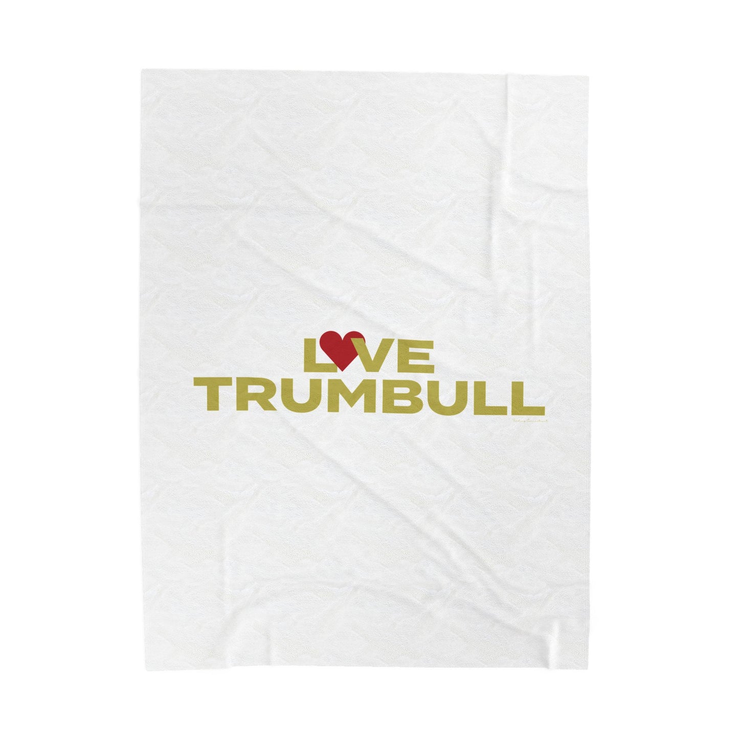 Love Trumbull Velveteen Plush Blanket