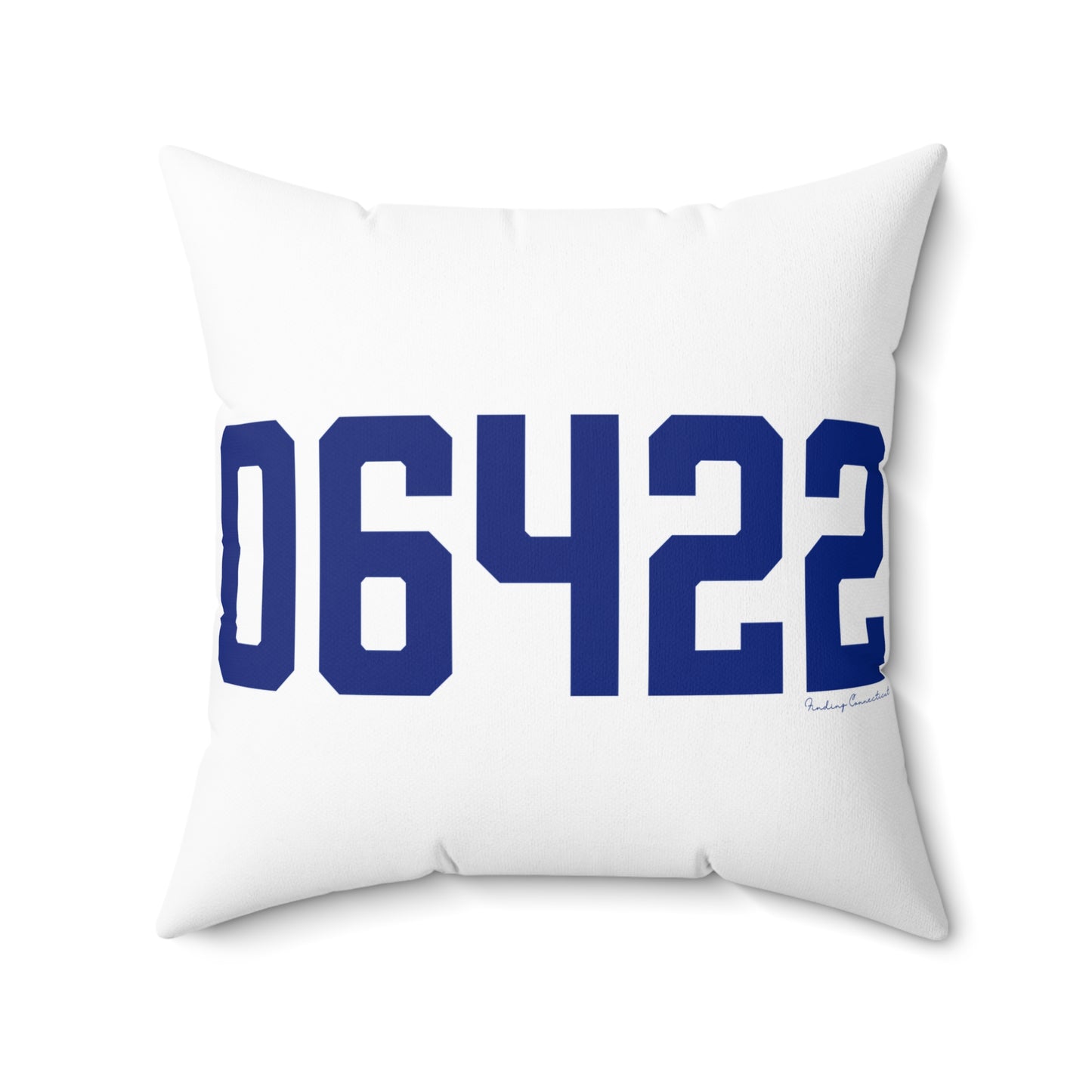 06422 Durham Connecticut Zip Code Spun Polyester Square Pillow