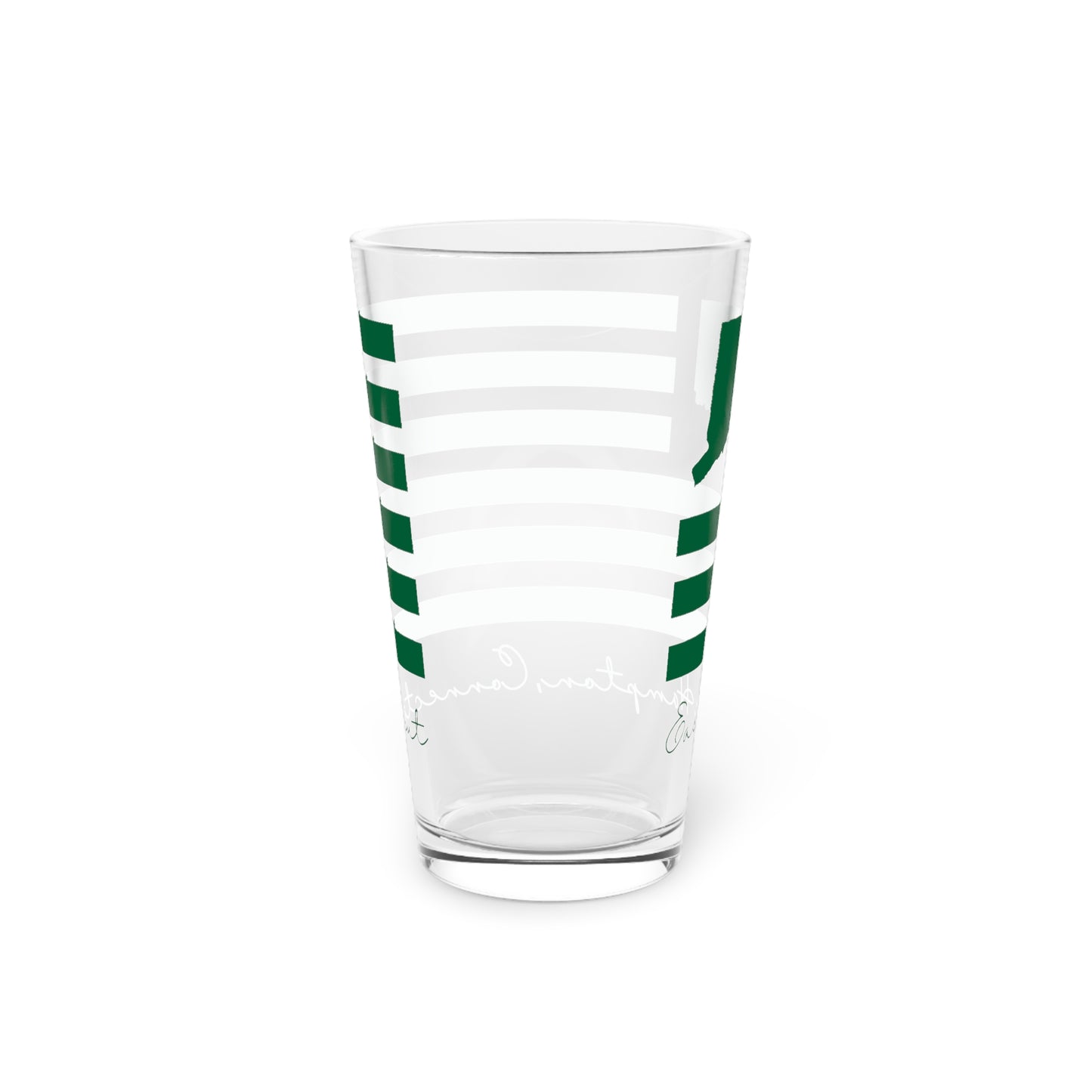 East Hampton Connecticut St. Patrick’s Day Flag Pint Glass, 16oz