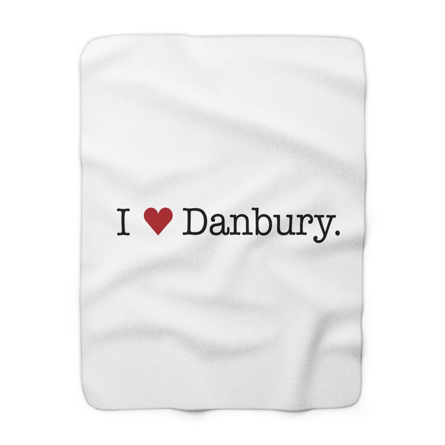 I Heart Danbury. Sherpa Fleece Blanket