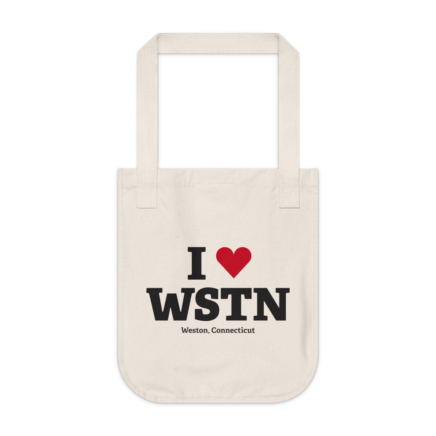 I Heart WSTN Organic Canvas Tote Bag