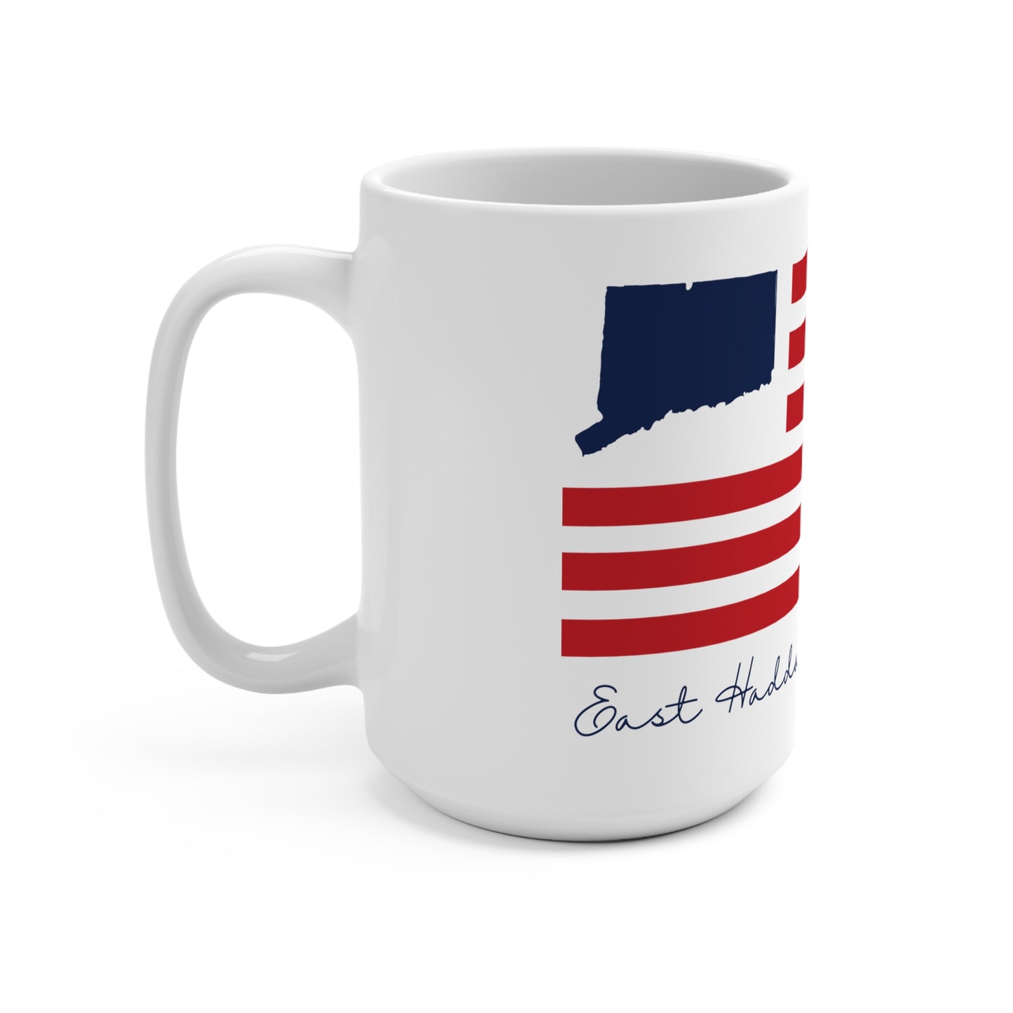 East Haddam Connecticut Flag Mug 15oz