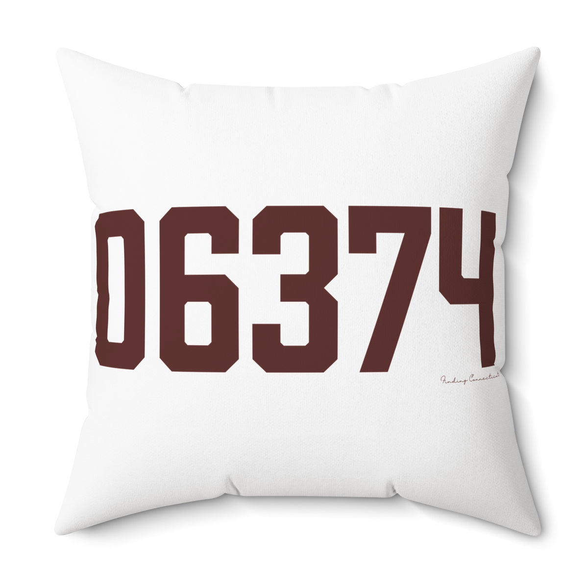 06374 Voluntown Connecticut Zip Code Spun Polyester Square Pillow