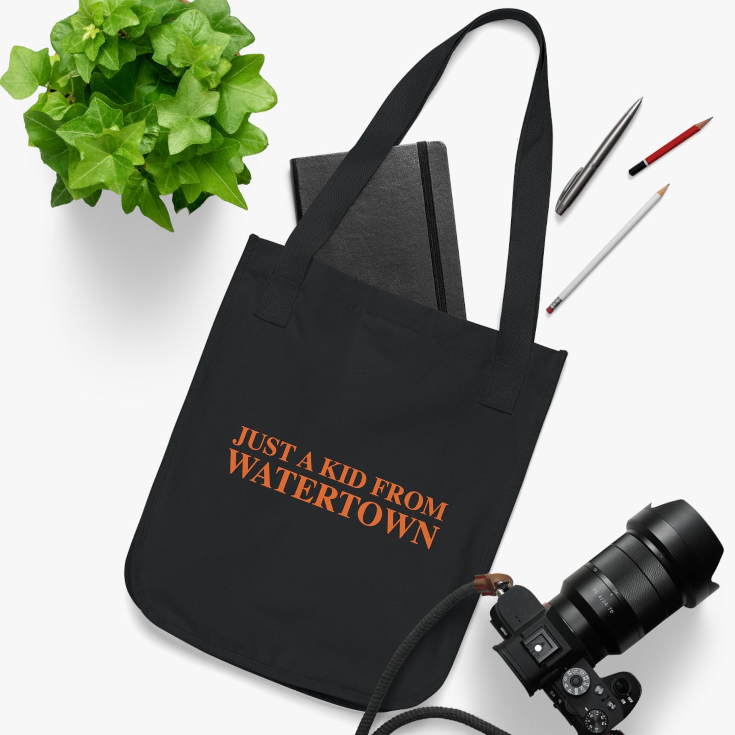 Just a kid from Watertown Organic Canvas Tote Bag