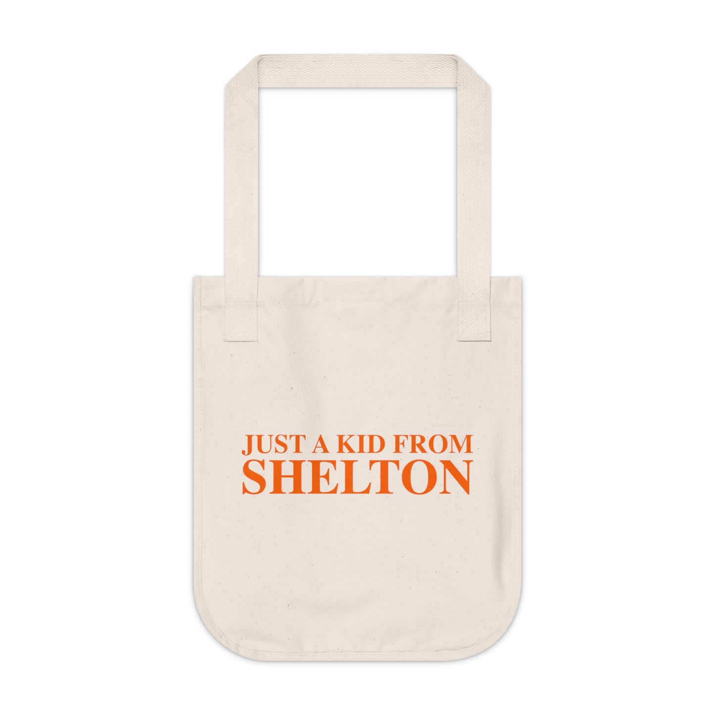 Just a kid from Shelton Organic Canvas Tote Bag