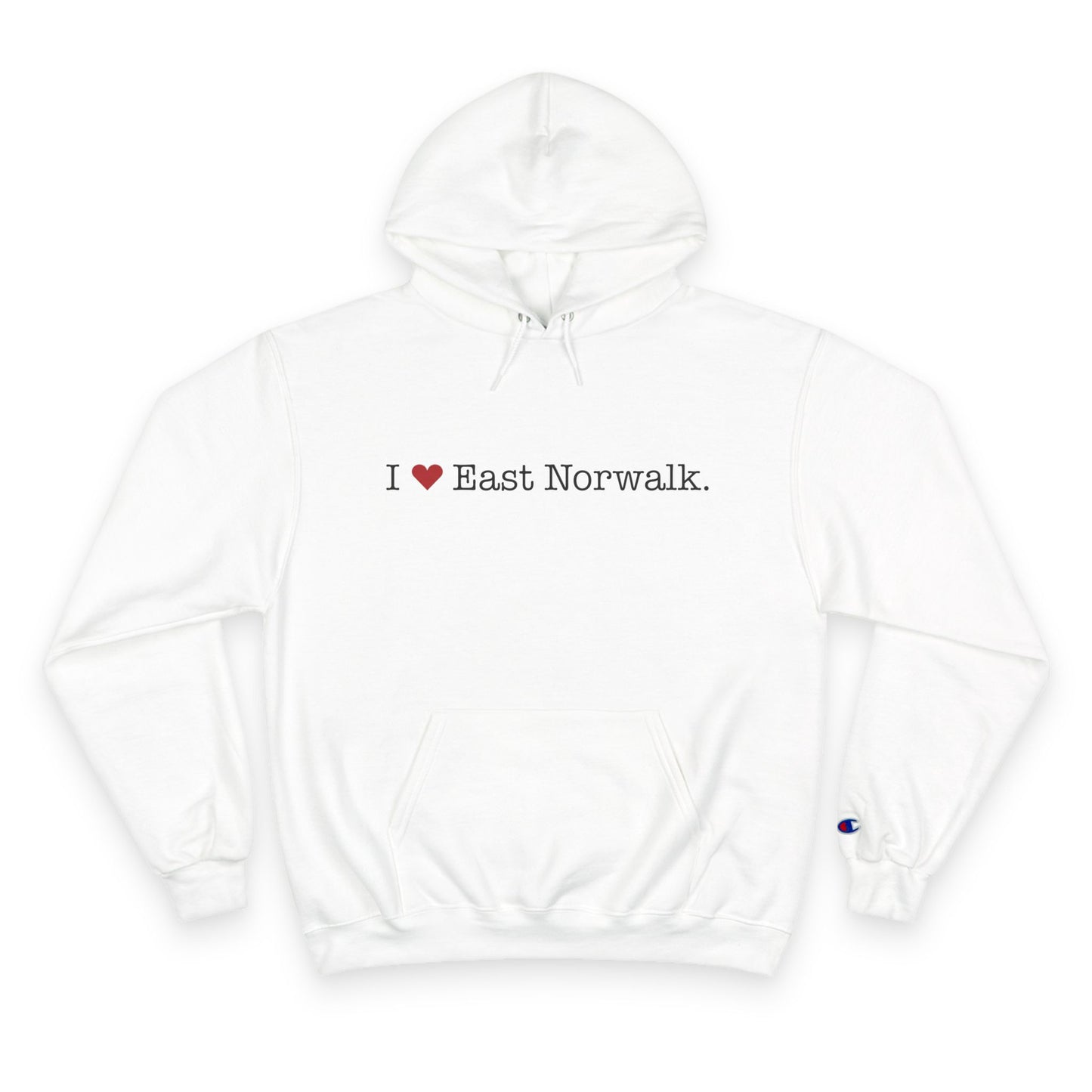 I Heart East Norwalk. Champion Hoodie