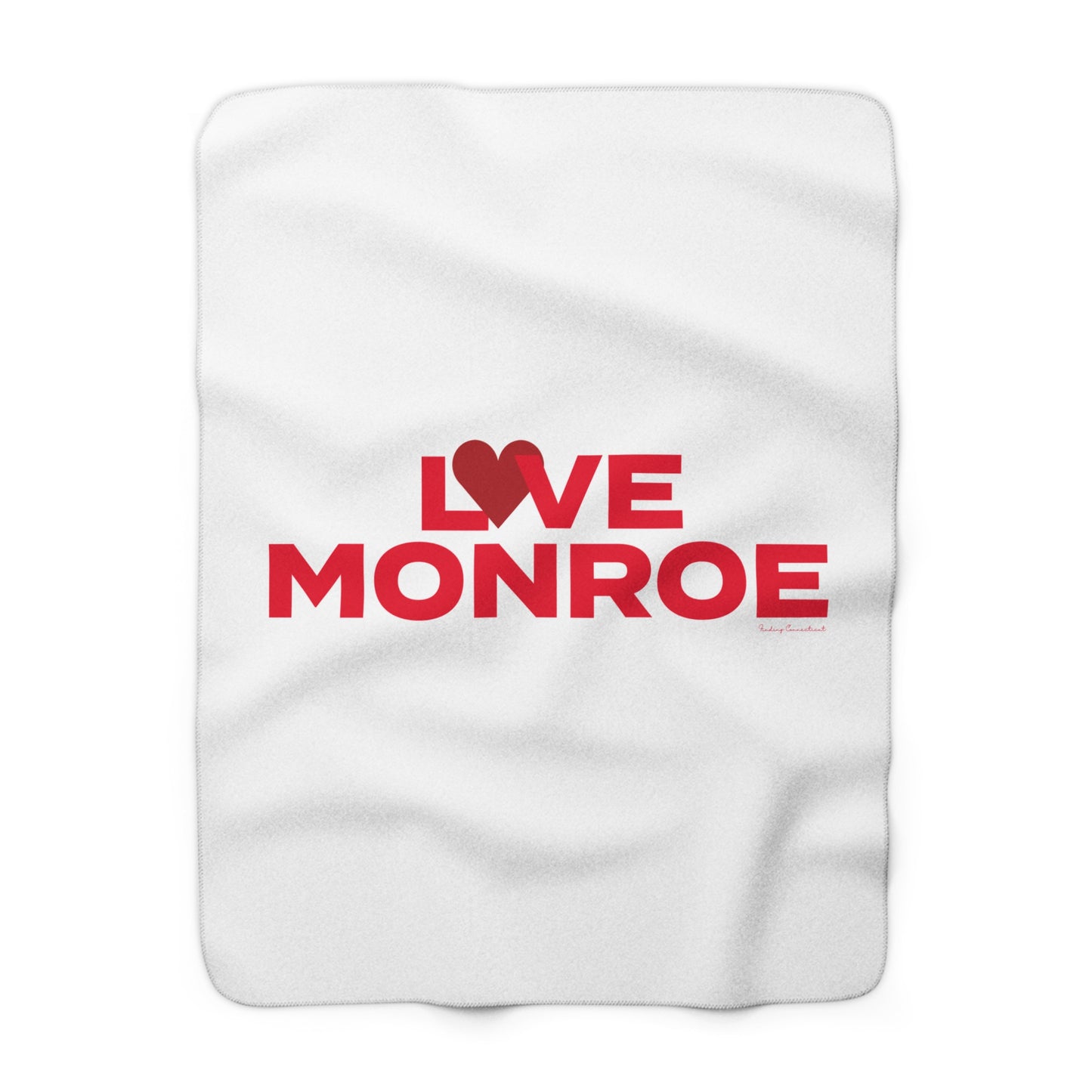 Love Monroe Sherpa Fleece Blanket