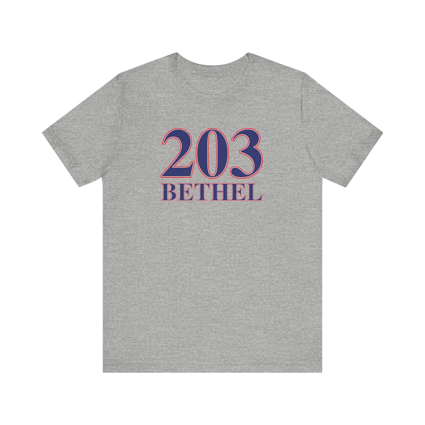 203 Bethel Red White & Blue Unisex Jersey Short Sleeve T-Shirt