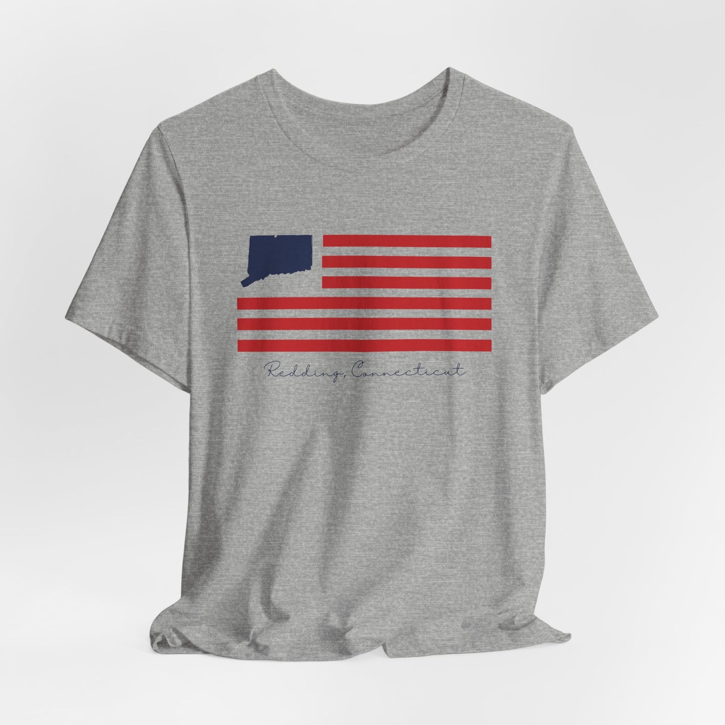 Redding Connecticut Flag Unisex Jersey Short Sleeve T-Shirt