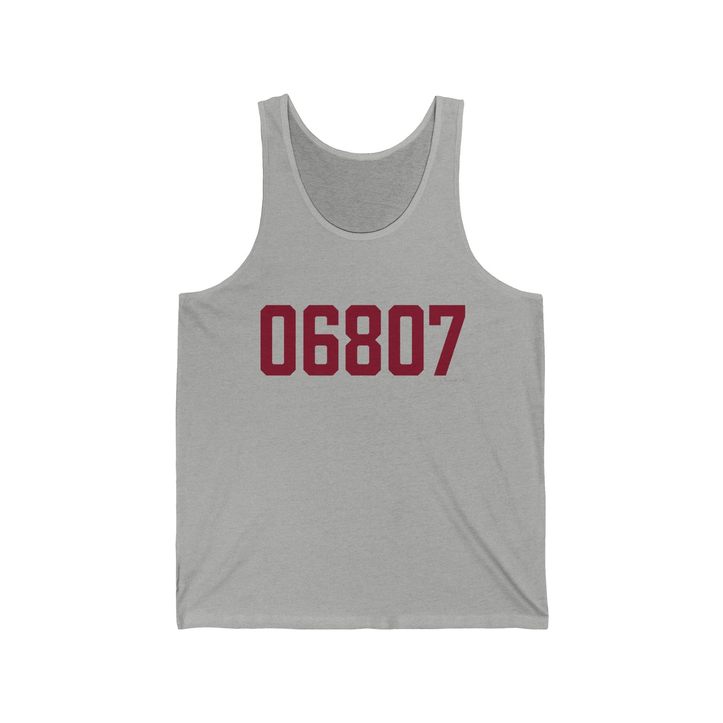 06807 - Greenwich Connecticut Zip Code Unisex Jersey Tank Top