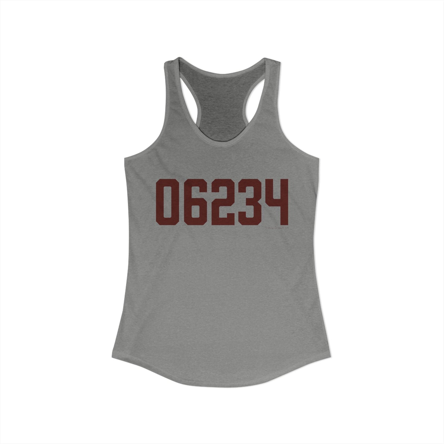 06234 Brooklyn Connecticut Zip Code Women's Ideal Racerback Tank Top