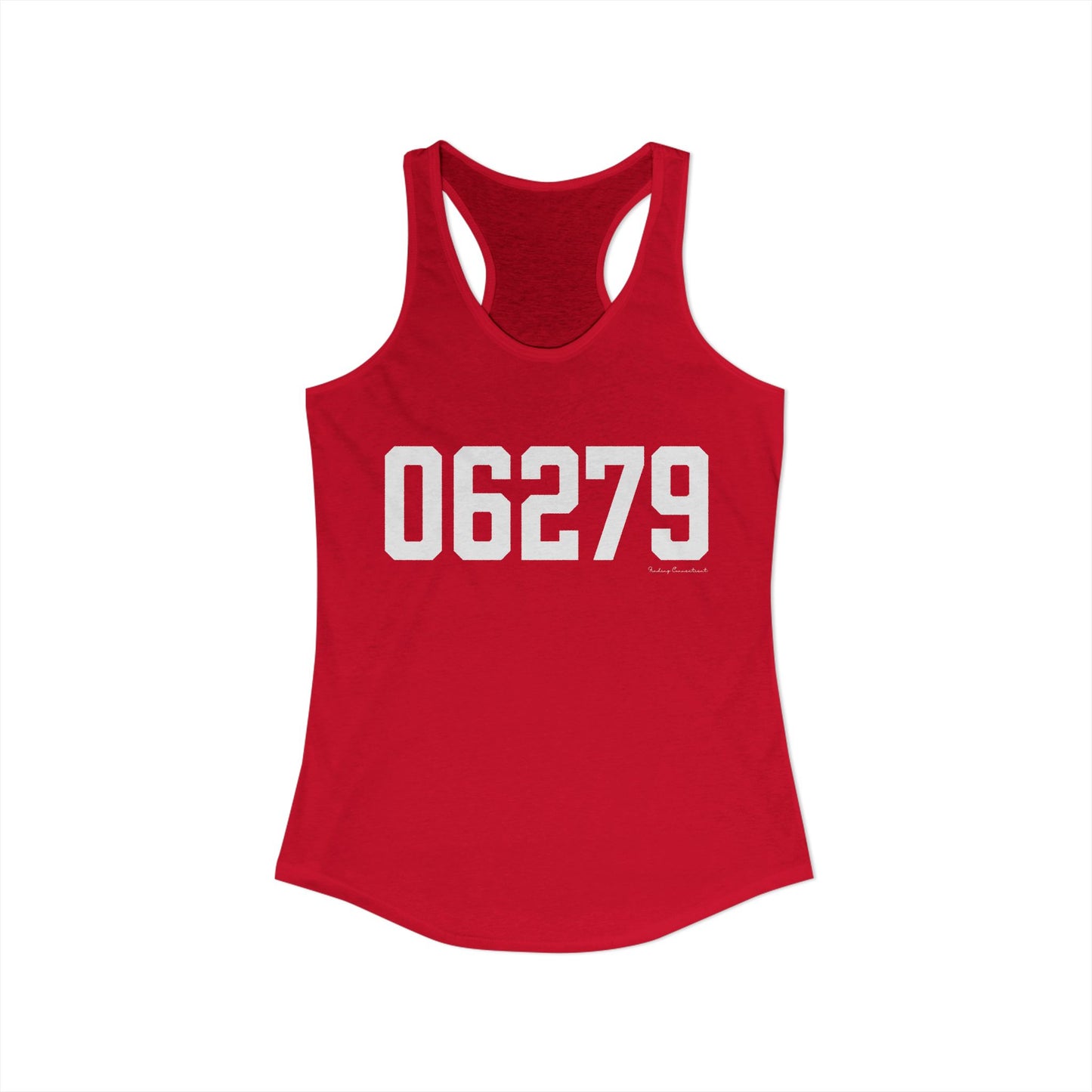 06279 Willington CT Zip Code Women's Ideal Racerback Tank Top