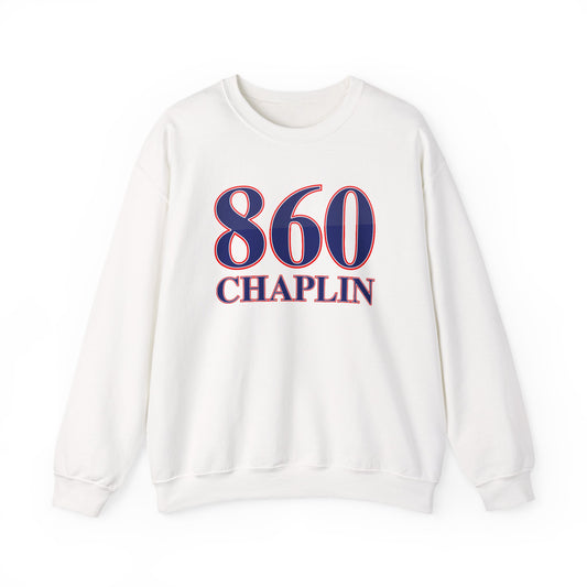 860 Chaplin Red White & Blue Unisex Heavy Blend™ Crewneck Sweatshirt