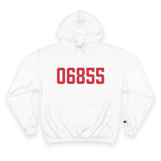 06855 Norwalk Connecticut Zip Code Champion Hoodie Sweatshirt