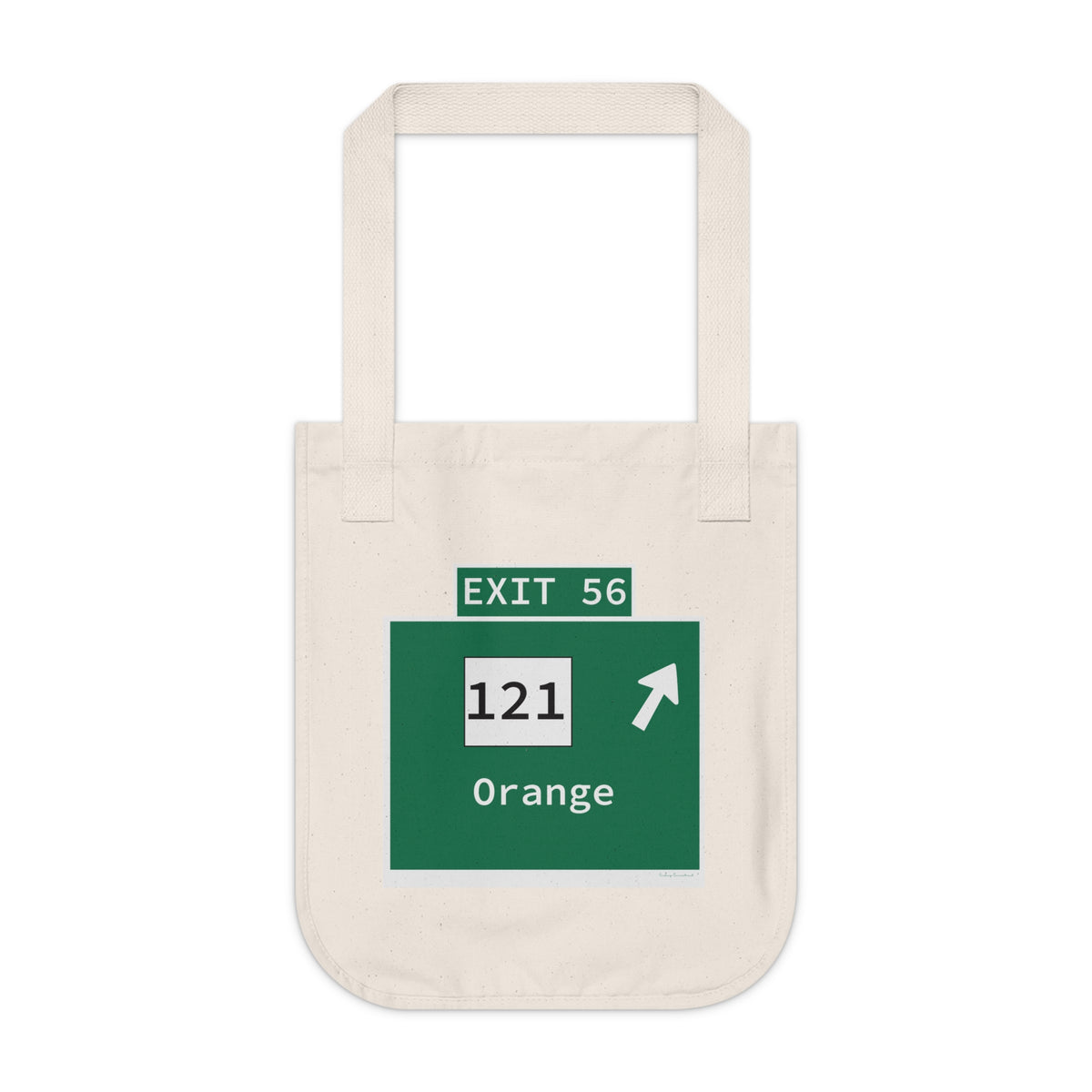Vintage WCP Exit 56 Sign Organic Canvas Tote Bag