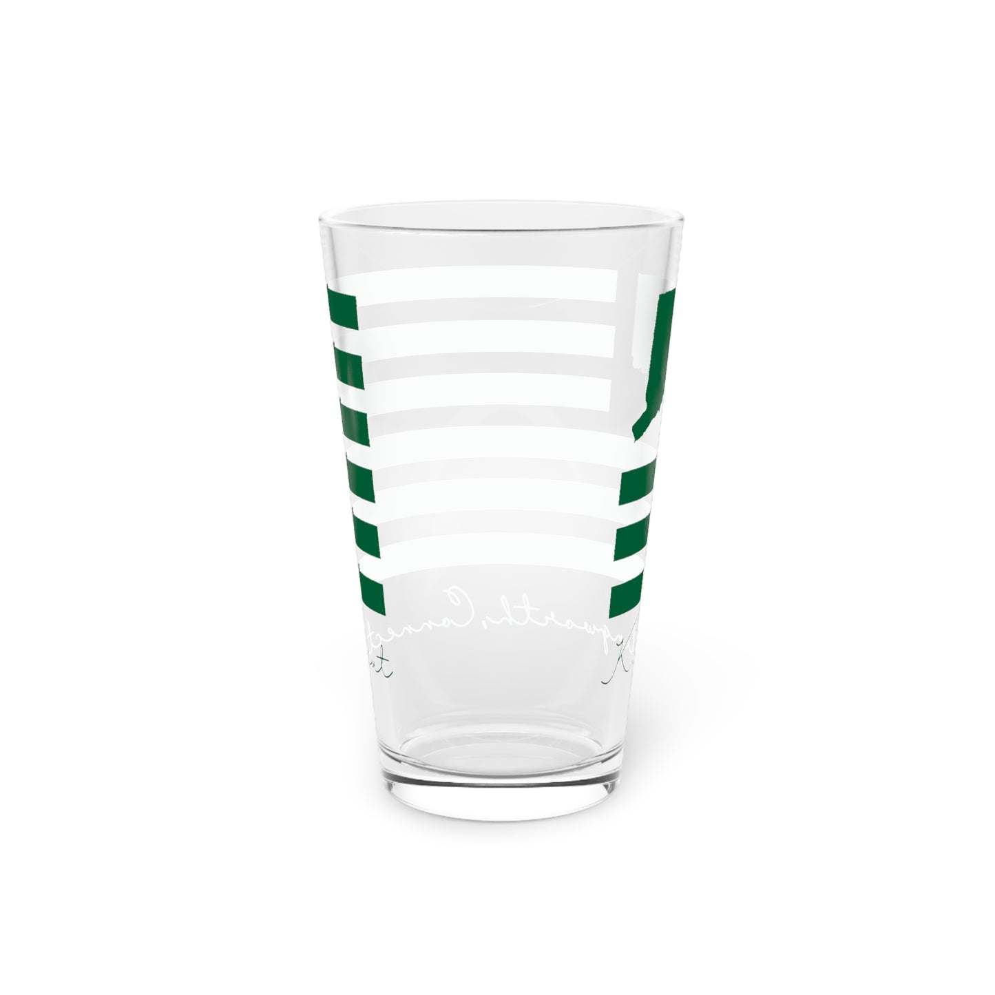 Killingworth Connecticut St. Patrick’s Day Flag Pint Glass, 16oz