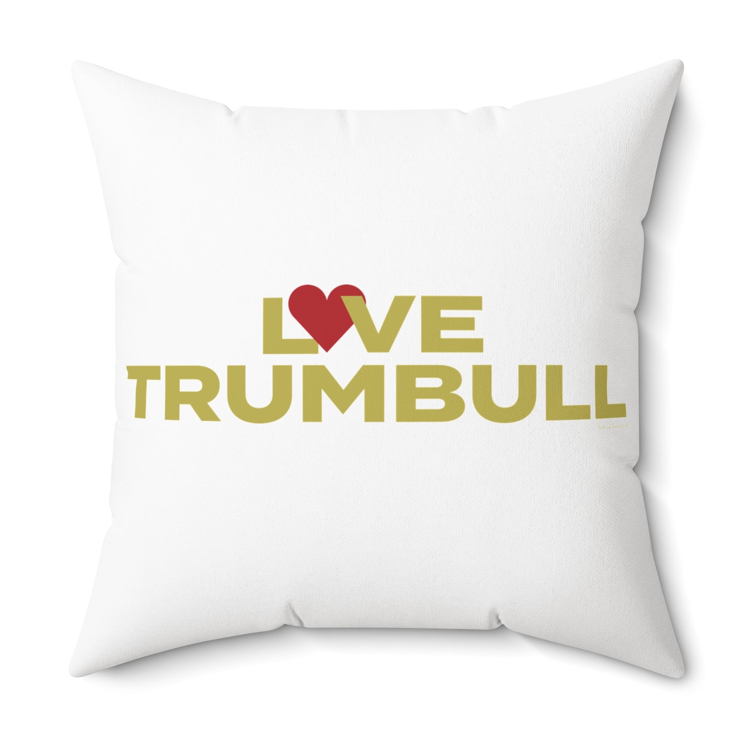 Love Trumbull Spun Polyester Square Pillow