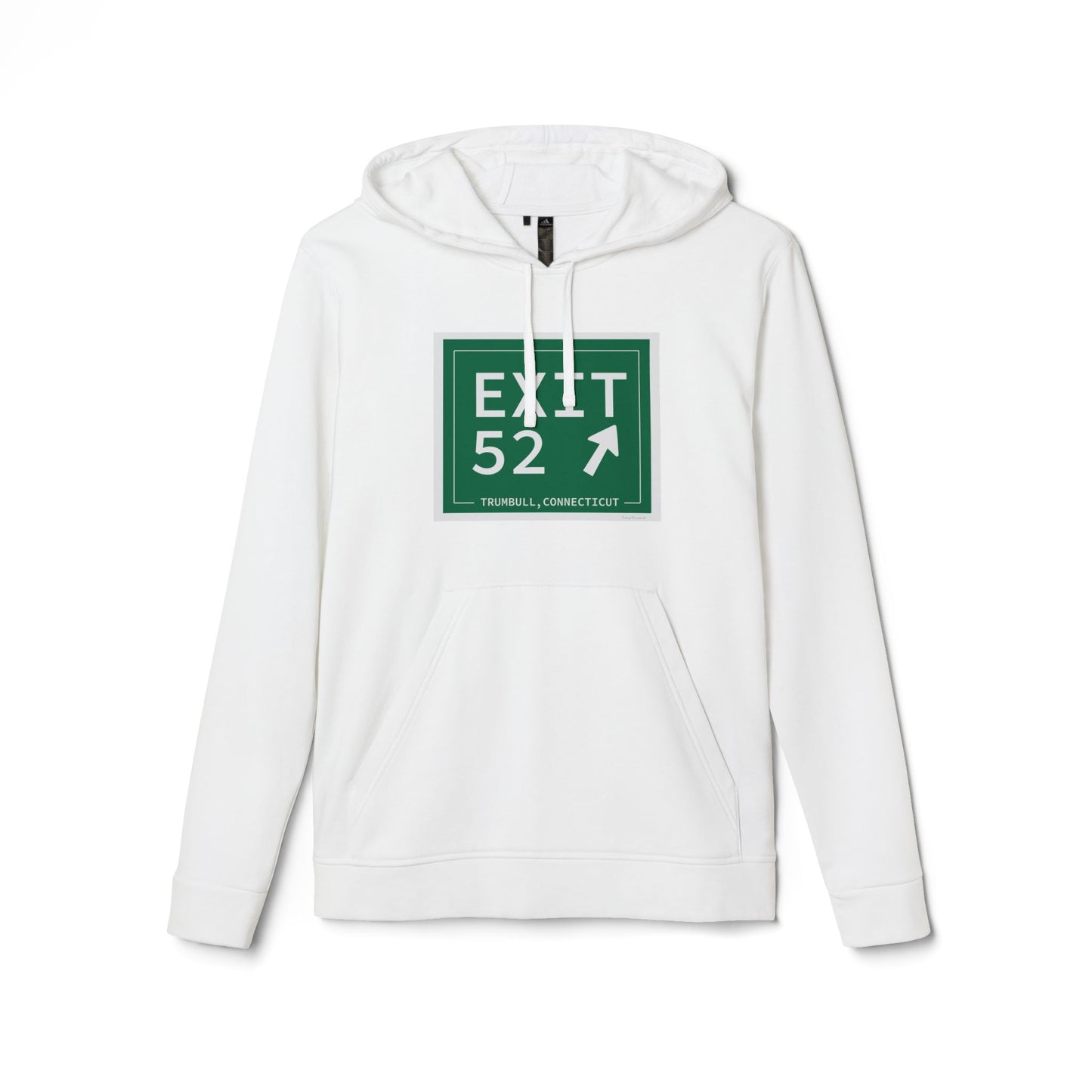 Vintage Exit 52 Merritt Parkway Sign adidas Unisex Fleece Hoodie