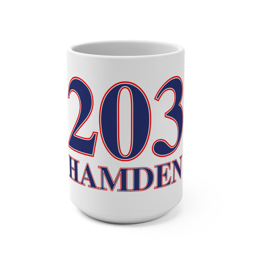 203 Hamden Red White & Blue Mug 15oz