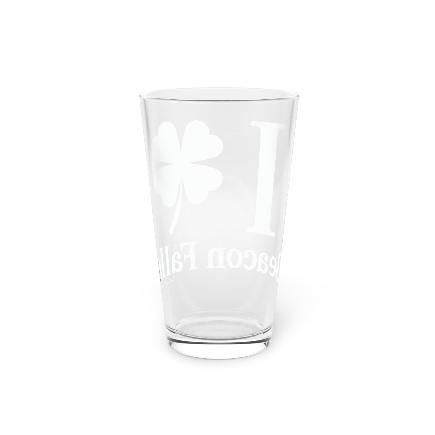 I Clover Beacon Falls Pint Glass, 16oz
